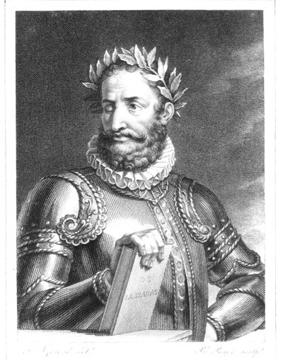 Luiz Vaz de Camoes, engraved by B. Roger by Baron François Pascal Simon Gérard